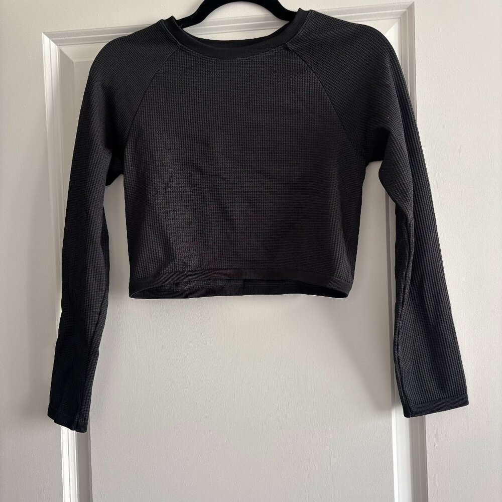 NWOT American Eagle OFFLINE By Aerie Seamless Waffle Long Sleeve T-Shirt